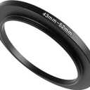 Step-up Adapter Rings,43mm to 52mm Step Up Ring,Step-Down Rings Filter Ring Adapter,for All Brands of DSLR Camera Lens UV ND CPL Stepping Rings Step Down Rings Filter Adapter