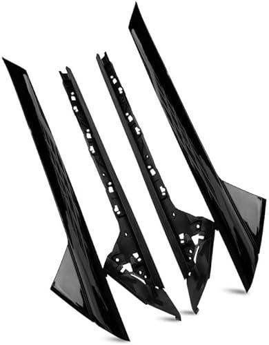 A Pillar Windshield Trim Molding Fit for Ford Explorer 2011-2019 Replace BB5Z7803145AA BB5Z7803144AA 926450 926451 BB5Z7803137AA BB5Z7803136AA, Left & Right, Outer & Inner