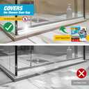 Shower Threshold Water Dam Barrier 67" - Transparent Collapsible Shower Water Blocker - Guard for Walk in Shower - Water Guard Stopper for Floor - Shower Door Water Blocker by Hippo Dam