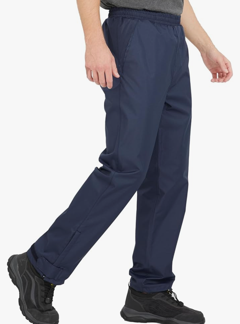 Rain Pants for Men, Packable Golf Rain Over Pants Outdoor Hiking Pants ,Size M