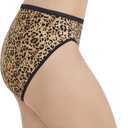 Vanity Fair Women's Illumination Hi Cut Panties, Silky Stretch & Satin Trim,3XL