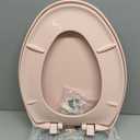 Bemis Classic Colors Slow Close Toilet Seat, Easy Clean Hinges and Durable Plastic Seat, Made in USA, Elongated, Venetian Pink