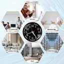 QINFIEY 12 Inch Day of Week Wall Clock, Non Ticking Modern Clocks Battery OperatedAnalog Day Clock for Seniors EldlyClassic for Office Home Classroom Bedroom School,Unique Gift Clock
