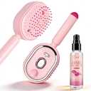 Pjordo Electric Spray Air Cushion Comb for Women, Retractable Hair Massage Brush for Thick, Fine & Curly Hair, Hair Oil Serum for Nourishing, Smoothing & Moisturizing, Relieve Hair Tangles & Dryness