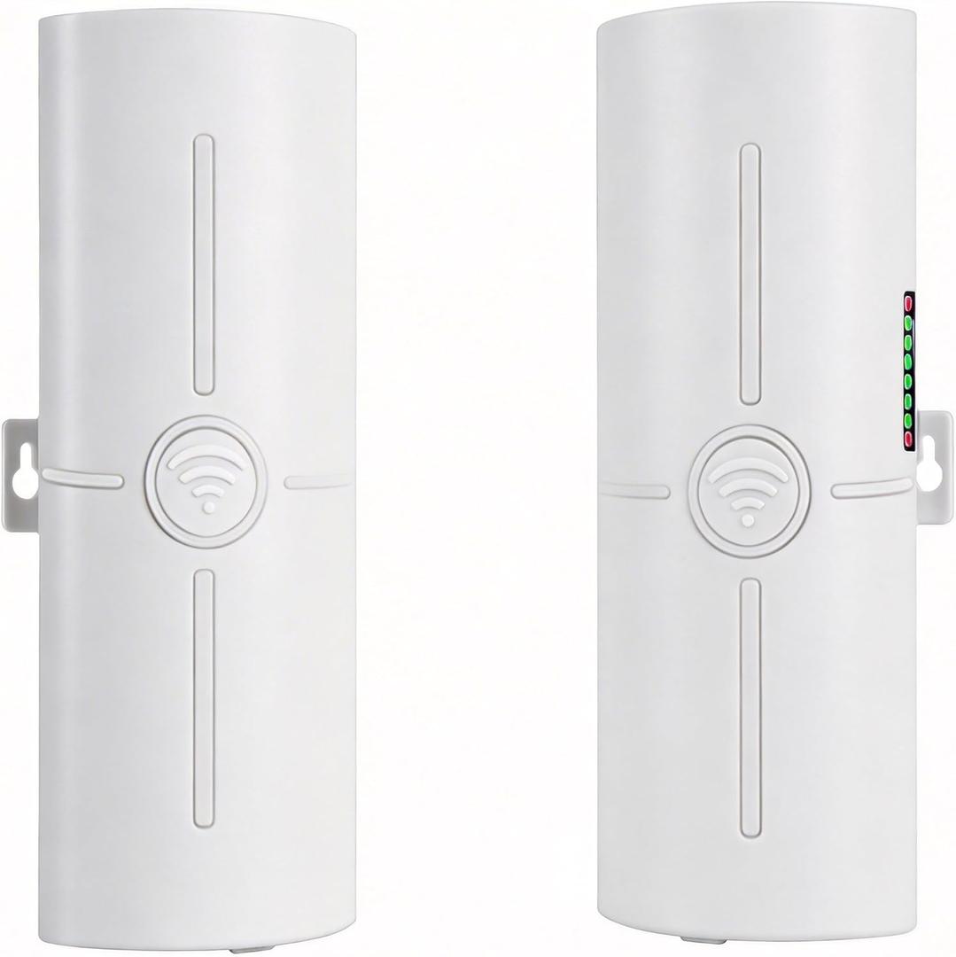 Point to Point Wireless Bridge for Starlink Gen 3 Router & Gen 2 Ethernet Adapter, Outdoor 5.8GHz 3KM Gigabit WiFi Extender, 14dBi High-Gain Antenna, IP65, 2-Pack