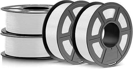 JAYO PETG Filament 1.75mm Bundle 1,1KG, Strong Toughness PETG 3D Printer Filament, Dimensional Accuracy +/- 0.02 mm, Fits for Most FDM 3D Printers (White)