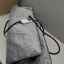 Large Dog Heating Pad with Washable Cover, Soft Plush Pet Heating Pad with 9 Adjustable Temperature, Timer, Chew-Resistant Cord, Waterproof Electric Heated Pet Bed Mat for Dogs and Multi-Cats (L: 35'' x 24'', Grey)