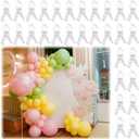 LemonRoad 30 Pack Large Balloon Arch Clips Plastic Transparent Backdrop Spring Clamps 3.5 Inch Heavy Duty Clip for Balloon Arch Kit Birthday Decoration Crafts Woodworking Photography Studios (Clear)