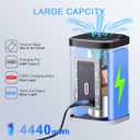 Portable Pump for Vacuum Storage Bags Electric Travel Vacuum Pump for Various Vacuum Seal Bags Cordless Rechargeable Air Pump for Compression Clothes, Blanket, Luggage (Storage Bag Not Included)