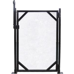 WaterWarden 4 Pool Gate, Pool Fence Gate - 30 Wide, Self-Closing and Removable Pool Door, Coordinates with 4x12 ft Outdoor Child Safety In-Ground Pool Fencing, Easy DIY Installation,Black