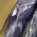 Newwiee 50 Pcs Spandex Chair Covers Bulk - Stretch Folding Flat Front Fitted Universal Chair Protector Pack Removable Washable for Wedding Party Dining Banquet Event (Purple)