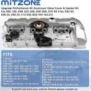 MITZONE N52 N51 Aluminum Valve Cover Kit Compatible with BMW E82 128i, E9X 323i 328i E60 528i E70 X5 3.0si E83 X3 E85 Z4 E89 Z4 F10 528i