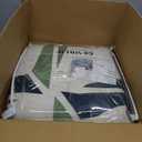 Washable 8x10 Area Rug - 0.4 Inch Thick Soft Non Slip Geometric Modern Foldable Machine Washable Rug for Living Room Bedroom Home Office - Green, 8'x10'