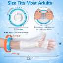 Waterproof Cast Covers for Shower Arm Adult, Reusable Cast Shower Cover Arm, Cast Cover Protector for Broken Arm, Wrist, Hand and Elbow, Watertight Seal Shower Sleeve for Bandages After Surgery [2026 Upgrade]