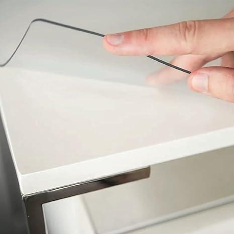 Clear Table Protector, USA Made, Safe, 29 x 59 Inch, 2mm Thick Ultra Smooth Vinyl, Clear Table Pad for Kitchen Counter, Table Cover for Kitchen Wooden Table