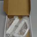 Sliding Patio Door Handle Set with Mortise Lock, Suitable for Sliding Glass Patio Door Thickness from 1.5in to 2in, 4-15/16" Screw Holes, Need to Drill, Reversible Design, Keyed, White