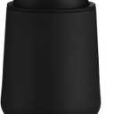 Matte Black Liquid Hand Soap Dispenser Plastic 11 oz - Modern Minimalist Style for Bathroom & Kitchen Countertop Refillable