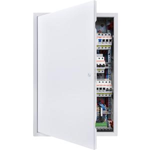 VEVOR Access Panel for Drywall, 25.3 x 17.2 in Galvanized Steel Access Door, Easy Install Hinged Service Panel with Screwdriver Latch, for Ceiling Plumbing Electrical, 16.4 x 24.4 in Cutout Size White