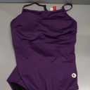 baleaf Women's Athletic Training Adjustable Strap One Piece Swimsuit Swimwear Bathing Suit Purple 36/ Medium
