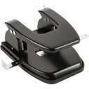 Business Source Heavy-Duty Hole Punch (65626), Black, Small (1-24)