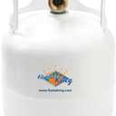 FLAME KING YSN5LB 5 Pound Propane Tank Cylinder, Great For Portable Grills, Fire Pits, Heaters And Overlanding, White
