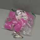 Jumbo Hair Curlers Rollers, 12Pcs 60mm Jumbo Hair Roller Curlers Self Grip Holding Rollers with 12Pcs Hair Clips for Long Straight Thick Hair (Rose Red)