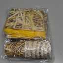 142 Pcs Straw Party Decorations Western Party Decorations Disposable Tableware Set Plates Napkins Cups Serves 20