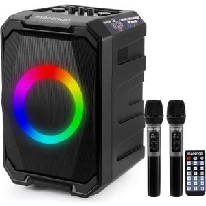 Karaoke Machine for Adults with 2 Wireless Microphones, 800W Peak Speaker