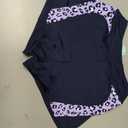 Beautikini Period Swimwear Bottoms High Waisted Full Coverage Swim Shorts (Blue, XS)