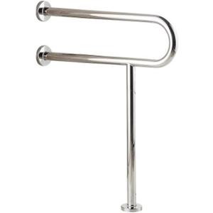 Handicap Grab Bars Toilet Rail Bathroom Support for Elderly Bariatric Disabled Stainless Steel Commode Medical Accessories Safety Hand Railing Guard Frame Shower Assist Aid Handrails Hand Grips