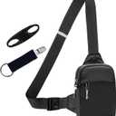 Mini Sling Bag for Men Crossbody,Small Chest Bag Casual Trendy Waterproof Lightweight Phone Crossover Daypack