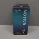 AQUAFIT Half Gallon Water Bottle with Time Marker - Straw & Chug Lid - BPA Free Gym Water Bottle with Straw - Big Gallon Jug (Gray, 64 oz - 2in1 Lid)