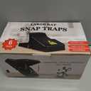 Feeke Rat Trap, Large Mouse Traps, Mouse Traps Indoor for Home, Instant Kill Traps for Mouse Rat Chipmunk, Quick Set Up and Reusable - 6 Pack, Black
