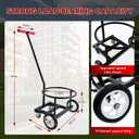 Upgraded Portable 5 Gallon Bucket Cart, Multi-Functional Hand Dolly (Black)