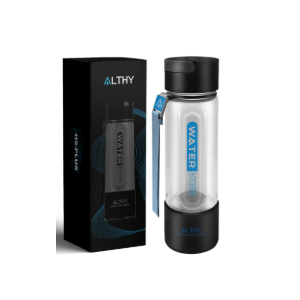 ALTHY  Hydrogen Water Bottle 420 ml, Portable Hydrogen Water Ionizer with SPE Technology, Automatic backwash, for Home Office Daily Drinking