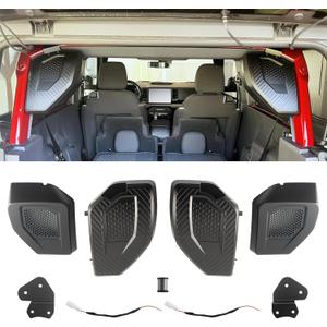 Rear Speaker Pods Compatible with Ford Bronco 2021 2022 2023 2024 2025 4-Door 6.5" Pods for Bronco Accessories(Not fit Bronco Sport)