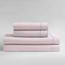 Calvin Klein - Full Bed Sheets, Relaxed Garment Washed Cotton Percale Bedding Set with Matching Pillowcases, Deep Pockets, Oeko-TEX Certified (Washed Percale Pink, Full)