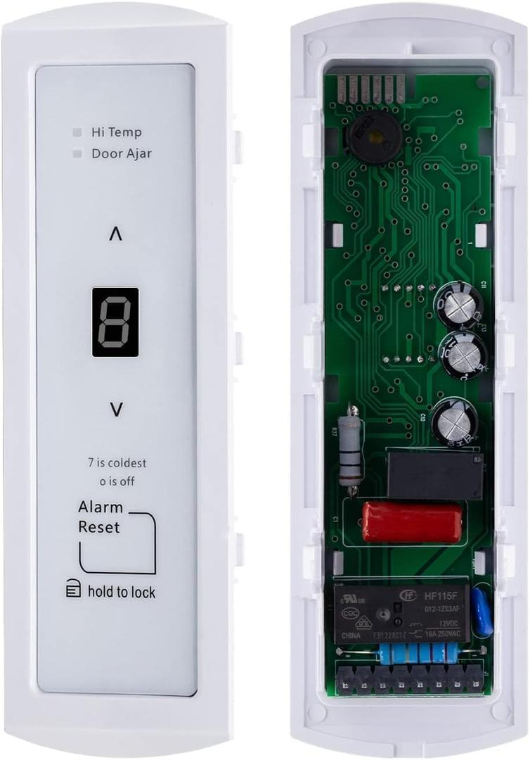 Upgraded 297370600 Freezer User Control/Display Board Assembly fit for Frigidaire, Crosley Freezer Electronic Control Board -Replaces 297241800, 297366100,Replaces 297205900, 297241802, 297345502