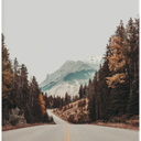 Canvas Wall Art for Bathroom Scenic Road Banff Framed Prints Poster for Bedroom Living Room Decor Painting Home Wall Artwork 16x20 Kitchen