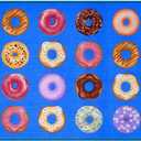 Booooom Jackson Classroom Rug Colorful Seating Classroom Carpet Elementary, Purple Preshool Area Education Rug for School (6.5x9.8ft, Donutse) (Polyester-lite-2)
