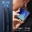 OWKEY Case for Samsung Galaxy Z Flip 7, Magnetic Phone Case [Compatible with MagSafe] Anti-Fingerprint Translucent Matte Shockproof Protective Case for Samsung Z Flip 7 (Black)