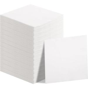 DaYammi 100 PCS White Napkins Disposable Hand Towels for Bathroom, 13" x 13" Soft and Absorbent Linen Feel Cocktail Napkins, Napkins Everyday, Elegant Decorative Paper Guest Towels for Bathroom Party