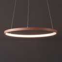 JONATHAN Y Brice 15.75" Round 1-Light Integrated LED Pendant, Matte Pink | Dimmable Modern Metal Hoop Chandelier, Adjustable Height Hanging Light, Kitchen Island, 24W, 3000K Warm White, ETL Listed