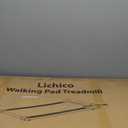 Lichico Walking Pad Under Desk TreadmillPortable Small Treadmills for Home and OfficeSuper Quiet Brushless Motorized Walking Jogging Running Machine with Remote Control (Charcoal Black)