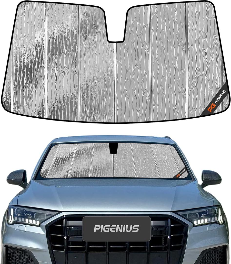 Pigenius Windshield Sun Shade for Audi Q7/SQ7 2020-2026 Front Window Sunshade - AstraGuard