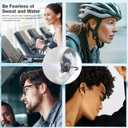 THINKAR SoraClips Open Ear Earbuds, 4.6G Ultra Lightweight Clip On Headphones, 31H Playtime AI ENC Wireless Bluetooth 5.4 Clear Call Earphones, Comfort for Sport Running Workout Travel, White