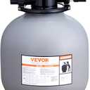 VEVOR Sand Filter, 19-inch, Up to 45 GPM Flow Rate, Above Inground Swimming Pool Sand Filter System with 7-Way Multi-Port Valve, Filter, Backwash, Rinse, Recirculate, Waste, Winter, Closed Functions