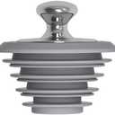 Bathtub Drain Stopper,Tub Stopper,Silicone Bathtub Stopper, Washbasin Drain Plug(Gray,Patented Product)