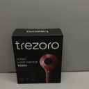 TREZORO Professional Blow Dryer for Women  Ionic Hair Dryer 2000W for Salon & Personal Use  Powerful, Fast & Quiet Drying for Curly Hair, Unwanted Frizz  Design for Travel  8.2ft Cord  Red