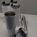 40 oz Sublimation Tumblers with Handle 4 Pack Stainless Steel Insulated Tumblers Blanks Water Bottle Travel Cups